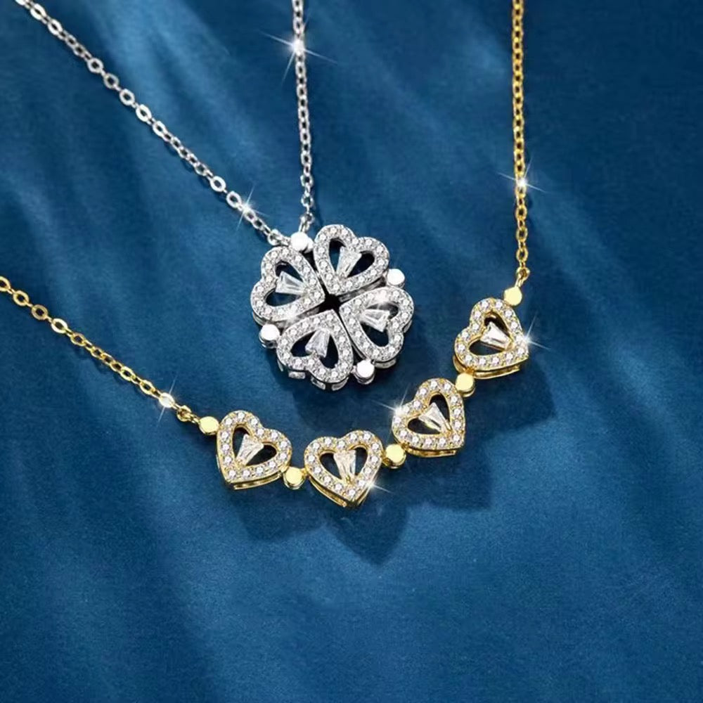 Opening heart necklace