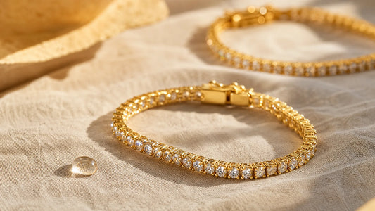 Affordable Gold Plated Tennis Bracelets Under $50